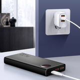 Baseus Adaman powerbank med hurtig opladning 20000mAh 22,5W + USB-A - USB-C 3A kabel 0,3m sort