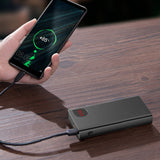 Baseus Adaman powerbank med hurtig opladning 20000mAh 22,5W + USB-A - USB-C 3A kabel 0,3m sort