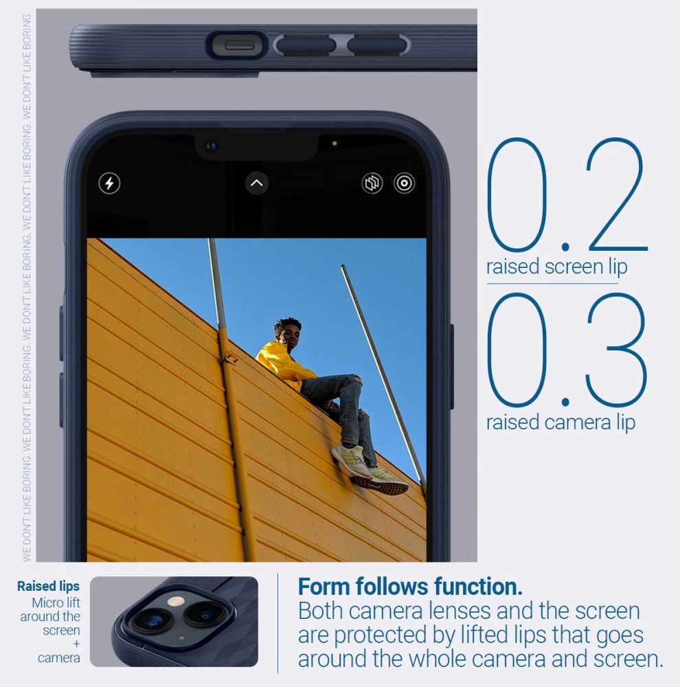 Caseology Parallax Mag Case med MagSafe til iPhone 14 Plus - Navy