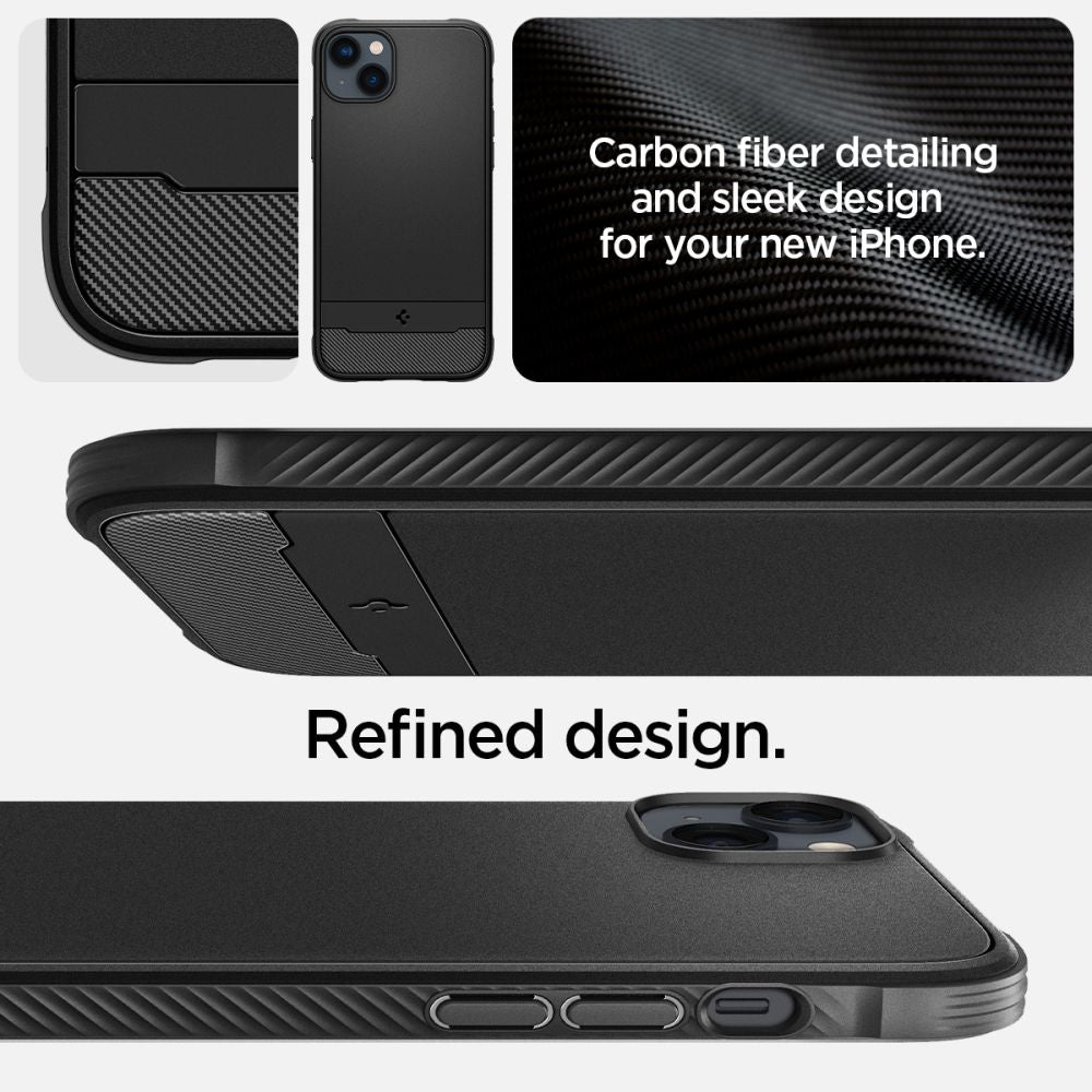 Spigen Rugged Armor Mag Case med MagSafe til iPhone 14 - Matte Black