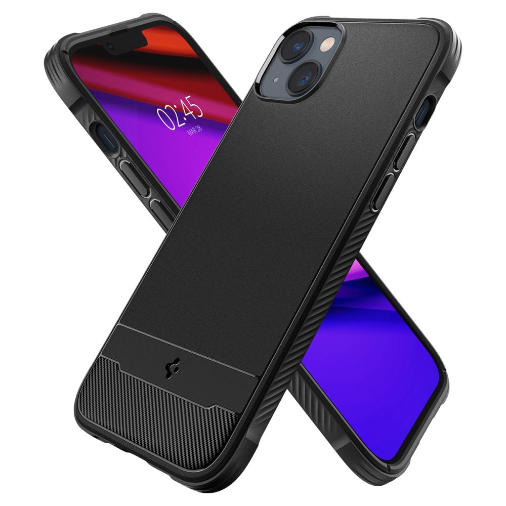 Spigen Rugged Armor Mag Case med MagSafe til iPhone 14 - Matte Black