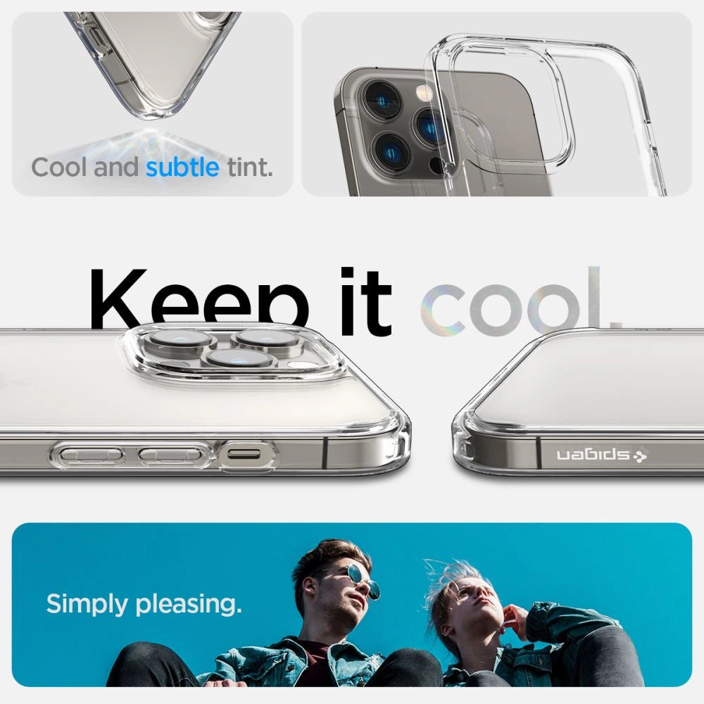 Spigen Ultra Hybrid iPhone 14 Pro Case - Mat klar