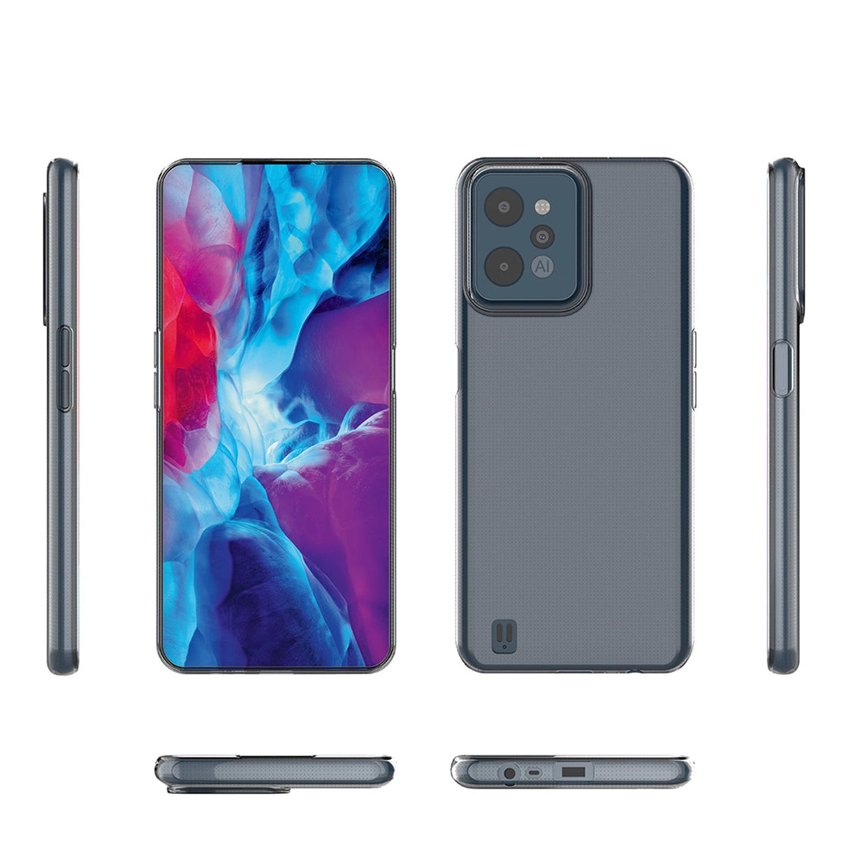 Ultra Clear 0,5 mm case til Realme C31 tynd omslag gennemsigtig