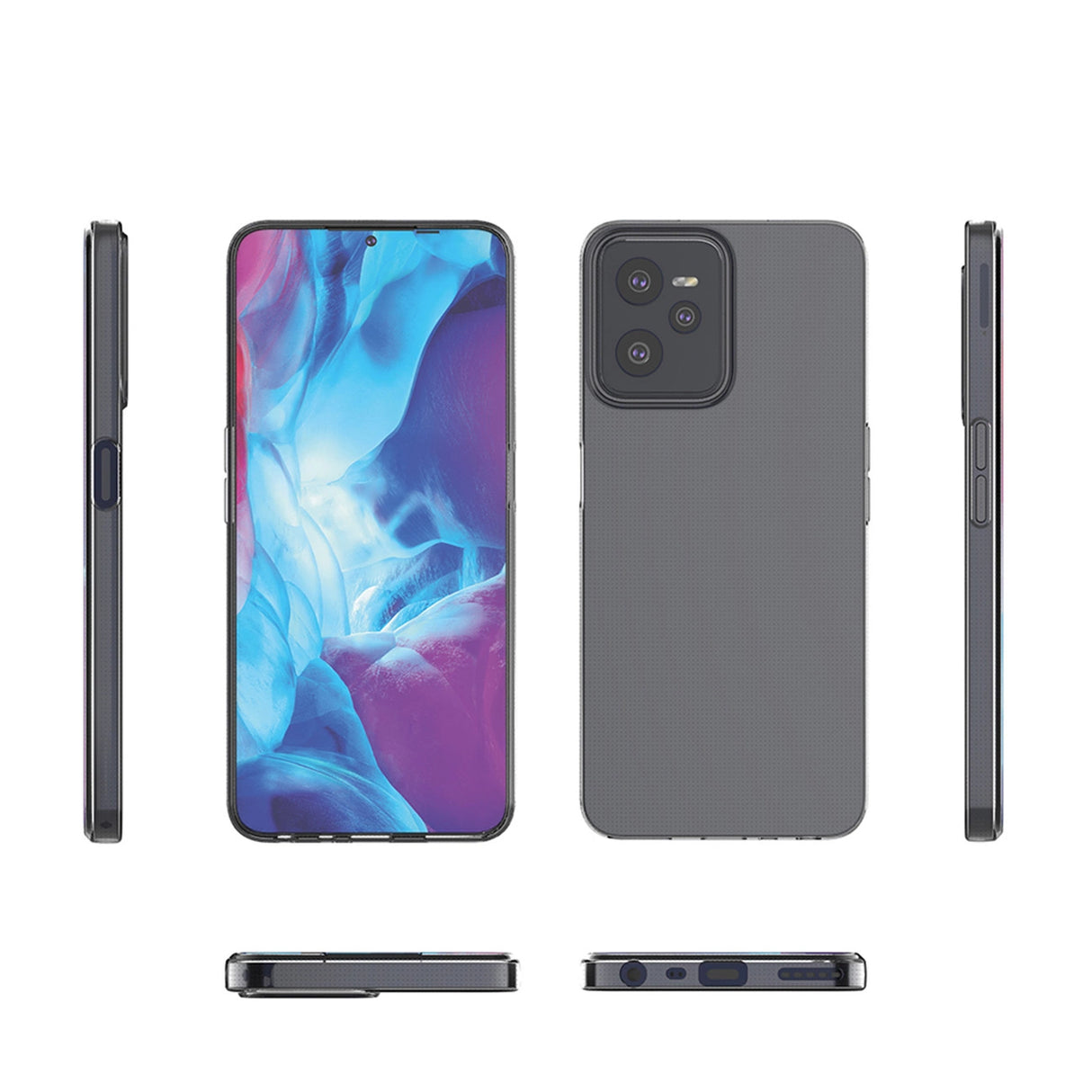 Ultra Clear 0,5 mm case til Realme C35 tynd omslag gennemsigtig