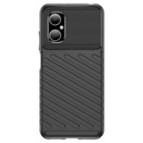 Thunder Case Xiaomi Poco M4 5G silikone rustning case sort