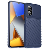 Thunder Case Xiaomi Poco M4 5G silikone rustning case blå