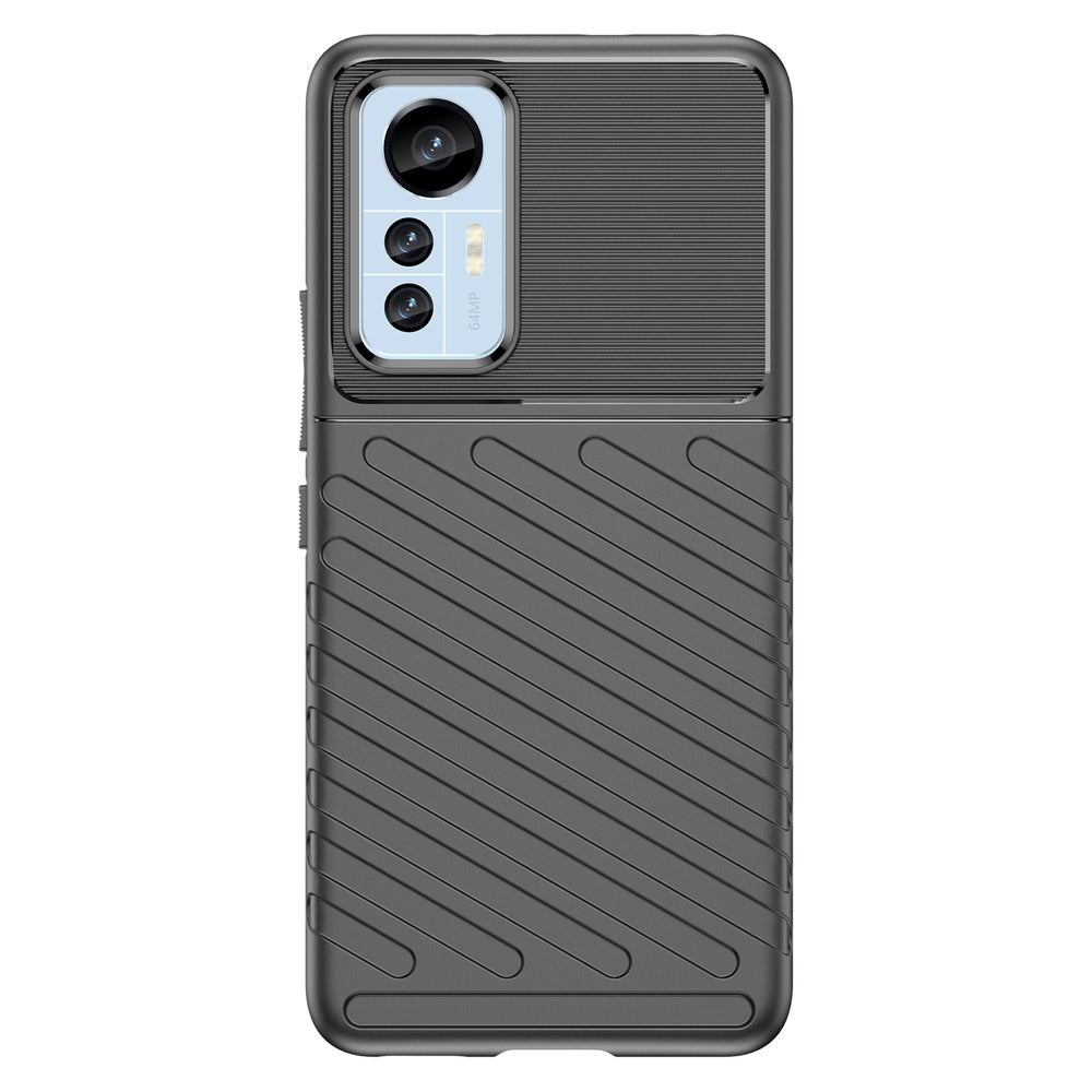 Thunder Case til Xiaomi 12 Lite silikone rustningskasse sort