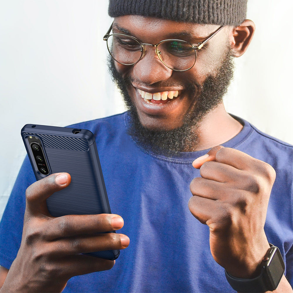 Thunder Case til Xiaomi Poco F4 5G silikone rustning case blå