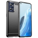 Carbon Case til Realme Narzo 50 5G fleksible silikone carbon cover sort
