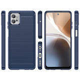 Carbon Case til Realme Narzo 50 5G fleksibelt silikone carbon cover sort