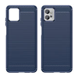 Carbon Case til Realme C31 fleksibelt silikone carbon cover sort