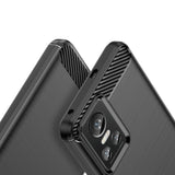 Carbon Case til Realme GT Neo 3 fleksibelt silikone carbon cover sort