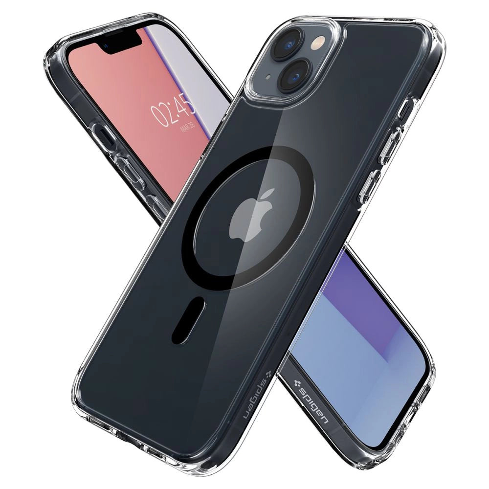 Spigen Ultra Hybrid Mag Case med MagSafe til iPhone 14 Plus - klar sort