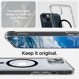 Spigen Ultra Hybrid Mag Case med MagSafe til iPhone 14 Plus - klar sort