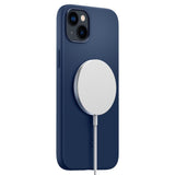 Spigen Silicone Fit Mag Case med MagSafe til iPhone 14 Plus - Blå