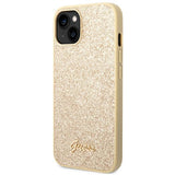 Guess GUHCP14SHGGSHD iPhone 14 6.1" gold/gold hard case Glitter Script