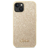 Guess GUHCP14SHGGSHD iPhone 14 6.1" gold/gold hard case Glitter Script