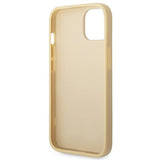 Guess GUHCP14SHGGSHD iPhone 14 6.1" gold/gold hard case Glitter Script