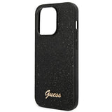 Guess Glitter Script Case for iPhone 14 Pro - Black