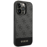 Guess GUHCP14XG4GLGR iPhone 14 Pro Max 6.7" grey/grey hard case 4G Stripe Collection