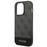 Guess GUHCP14XG4GLGR iPhone 14 Pro Max 6.7" grey/grey hard case 4G Stripe Collection