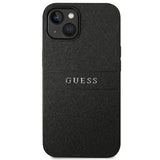 Guess Saffiano Strap Case for iPhone 14 Plus - Black