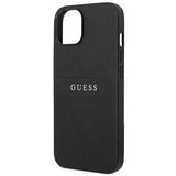 Guess Saffiano Strap Case for iPhone 14 Plus - Black