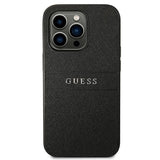 Guess Saffiano Strap Case for iPhone 14 Pro - Black