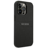 Guess Saffiano Strap Case for iPhone 14 Pro - Black