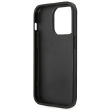 Guess Saffiano Strap Case for iPhone 14 Pro - Black