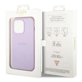 Guess Saffiano Strap Case for iPhone 14 Pro - Purple