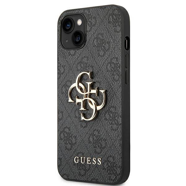 Gæt 4G Big Metal Logo iPhone 14 Case - Grå