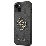 Gæt 4G Big Metal Logo iPhone 14 Case - Grå