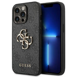 Guess GUHCP14L4GMGGR iPhone 14 Pro 6,1" szary/grå hardcase 4G Big Metal Logo