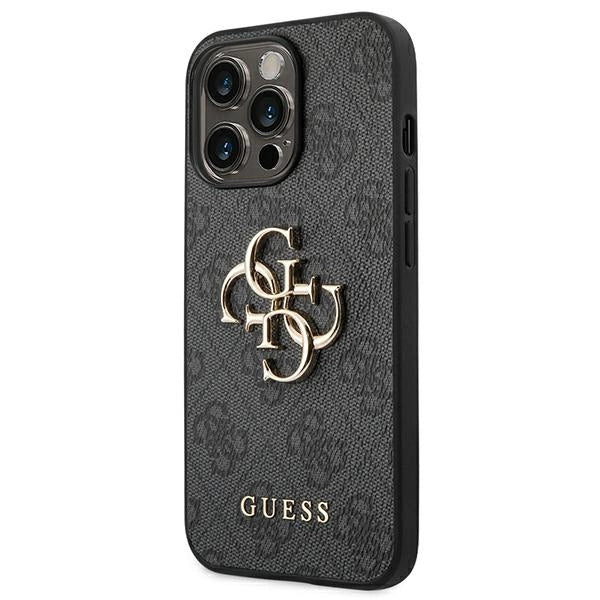 Guess GUHCP14L4GMGGR iPhone 14 Pro 6,1" szary/grå hardcase 4G Big Metal Logo