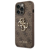 Guess 4G Big Metal Logo Case til iPhone 14 Pro - Brunt