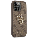 Guess 4G Big Metal Logo Case til iPhone 14 Pro - Brunt