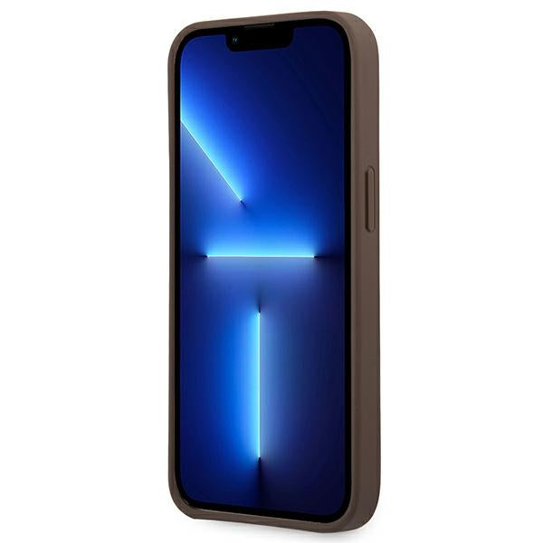 Guess 4G Big Metal Logo Case til iPhone 14 Pro - Brunt