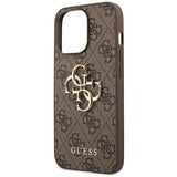 Guess 4G Big Metal Logo Case til iPhone 14 Pro - Brunt