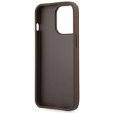 Guess 4G Big Metal Logo Case til iPhone 14 Pro - Brunt