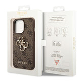 Guess 4G Big Metal Logo Case til iPhone 14 Pro - Brunt