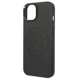 Karl Lagerfeld Leather Perforated Logo Case for iPhone 14 Plus - Black