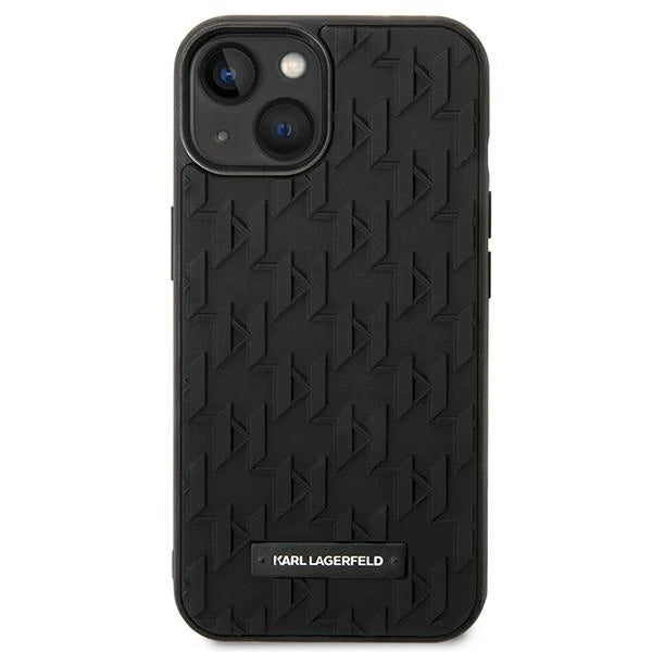 Karl Lagerfeld 3D Monogram Case for iPhone 14 Plus - Black