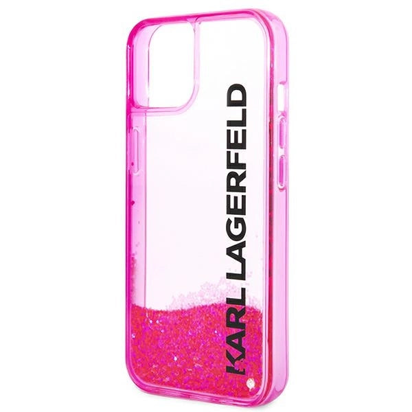 Karl Lagerfeld Liquid Glitter Elong Case for iPhone 14 Plus - Pink