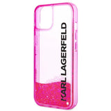 Karl Lagerfeld Liquid Glitter Elong Case for iPhone 14 Plus - Pink