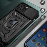 Hybrid Armor Camshield-hylster til iPhone 14 Plus.