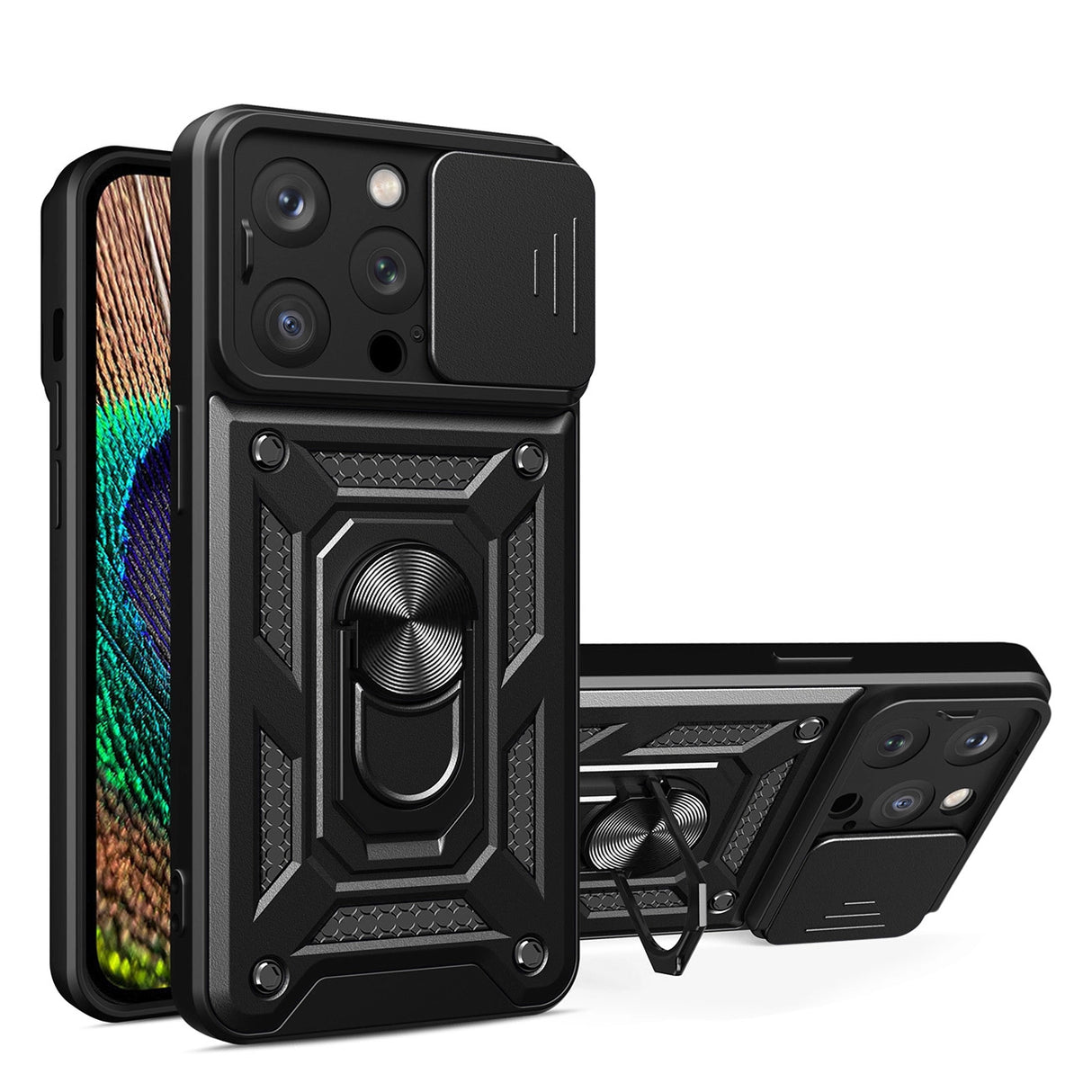 Hybrid Armor Camshield-hylster til iPhone 14 Pro