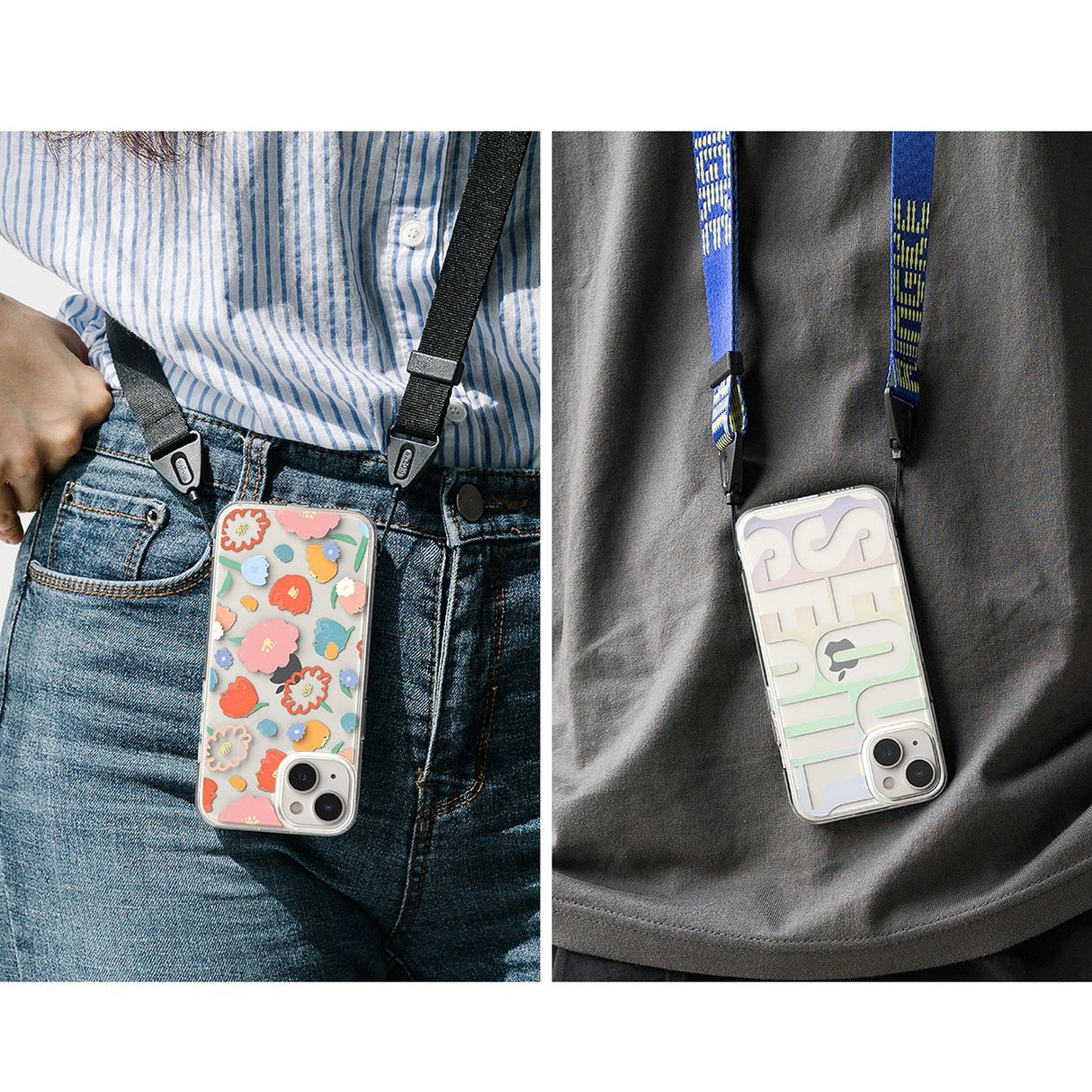 Ringke Fusion Design Armored Sleeve Cover med Gel Frame til iPhone 14 Plus gennemsigtig (Floral) (FD637E31)