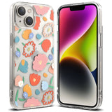 Ringke Fusion Design Armored Sleeve Cover med Gel Frame til iPhone 14 Plus gennemsigtig (Floral) (FD637E31)