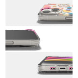 Ringke Fusion Design Armored Sleeve Cover med Gel Frame til iPhone 14 Plus gennemsigtig (Floral) (FD637E31)